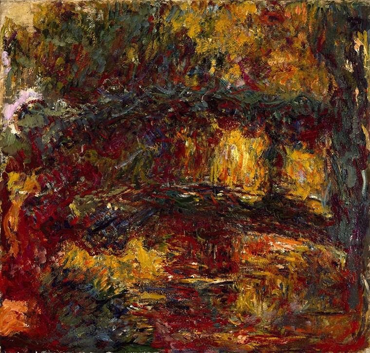 Foto 1 - A Passarela Japonesa em Giverny Impressionismo Pintura de Claude Monet em TELA