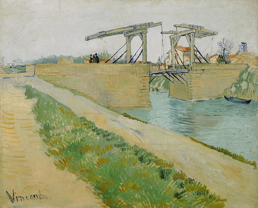 Foto 1 - A Ponte de Langlois Arles França Pintura de Vincent van Gogh em TELA