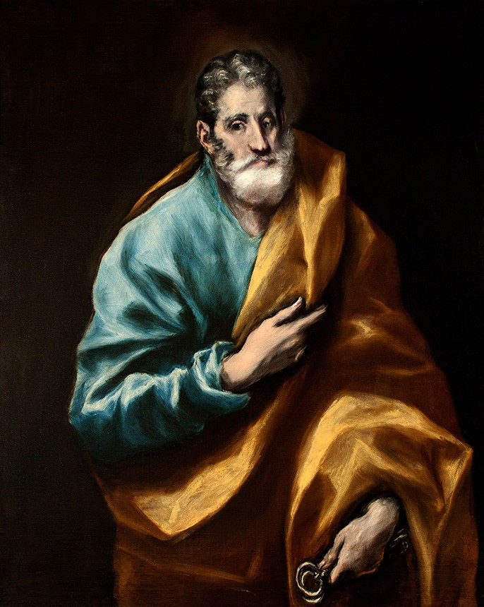 Foto 1 - Apóstolo São Pedro Chaves do Reino dos Céus Pintura de El Greco em TELA