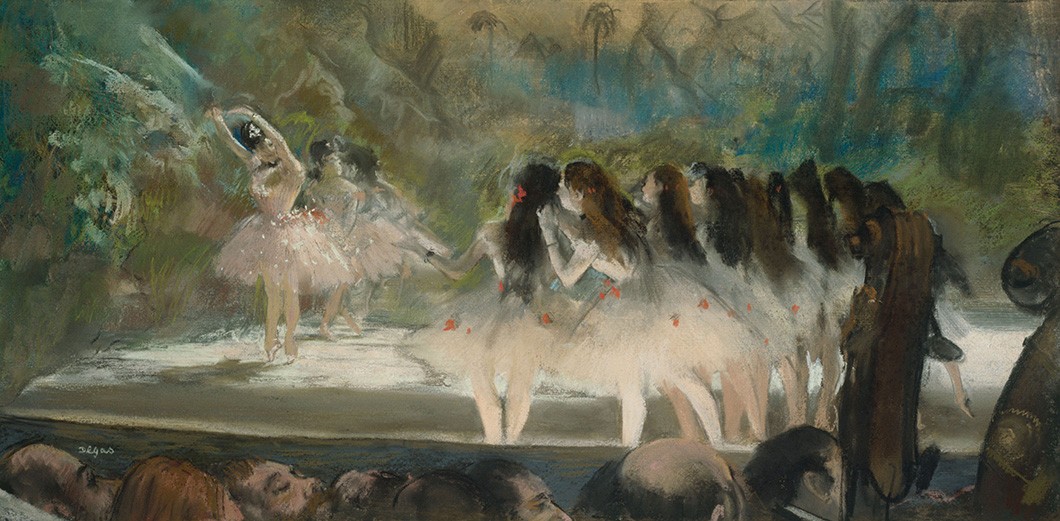 Foto 1 - Balé na Ópera de Paris Ballet Bailarinas Dança Pintura de Edgar Degas em TELA 