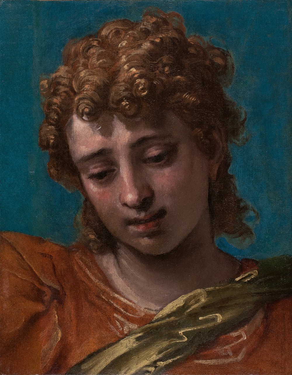 Foto 1 - Cabeça de São Miguel Arcanjo​ Pintura de Paolo Veronese em TELA 