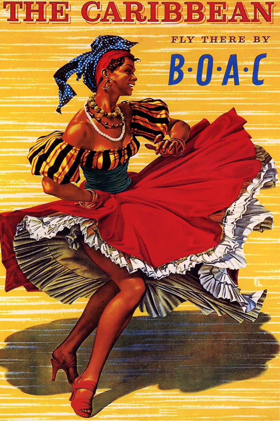 Foto 1 - Caribe Ilhas dos Tropicos Danca Ferias Viagem Praia Vintage Cartaz Poster em Papel Matte 