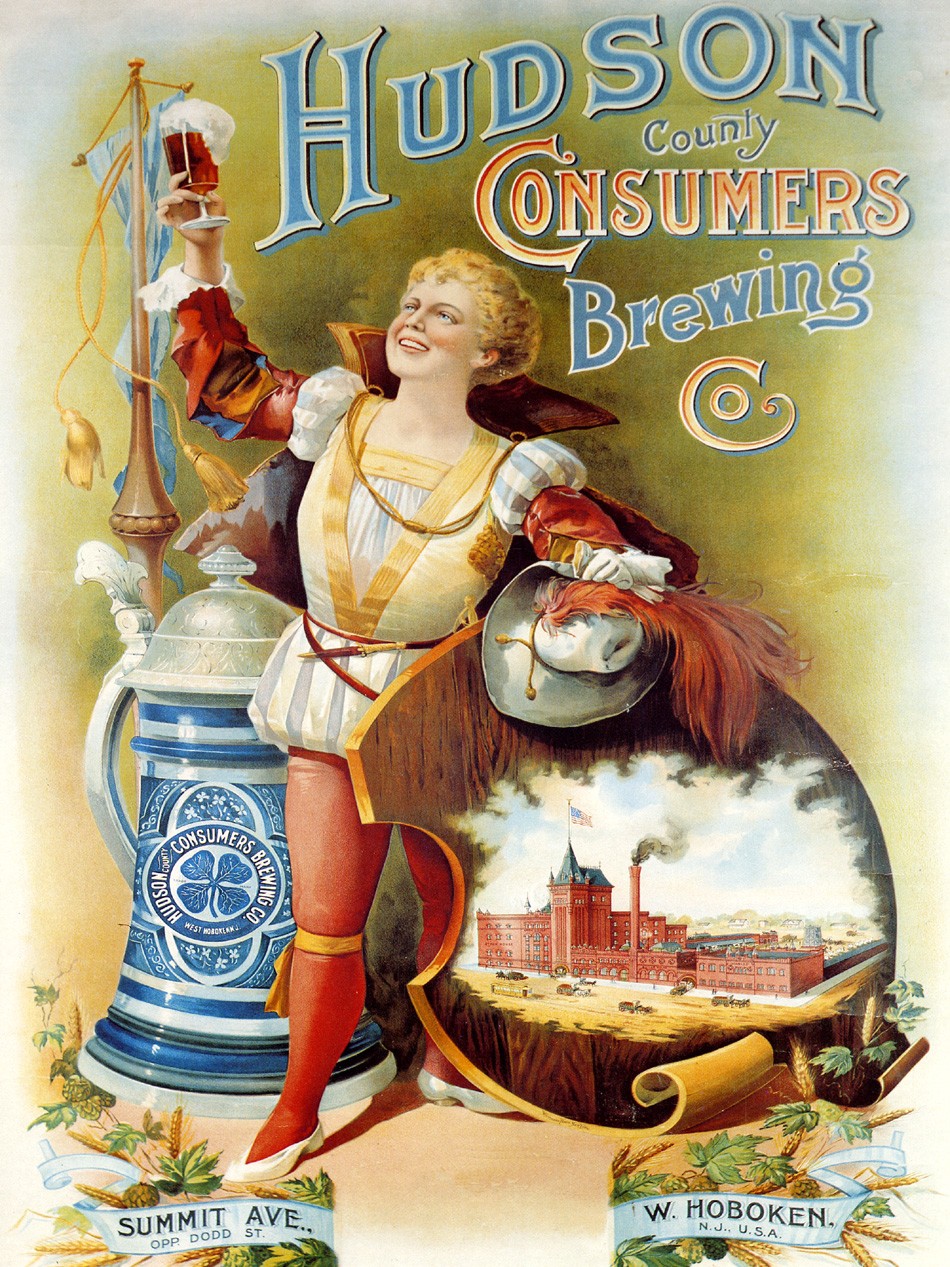 Foto 1 - Cervejaria Cerveja Hudson USA Vintage Cartaz Poster em Papel Matte