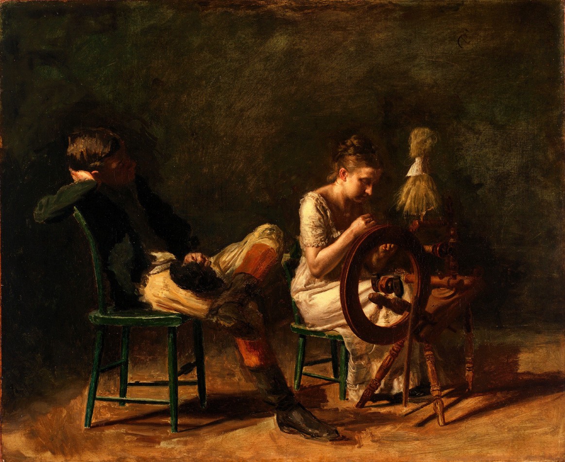 Foto 1 - Conquistando Namorando a Garota The Courtship Pintura de Thomas Eakins em TELA