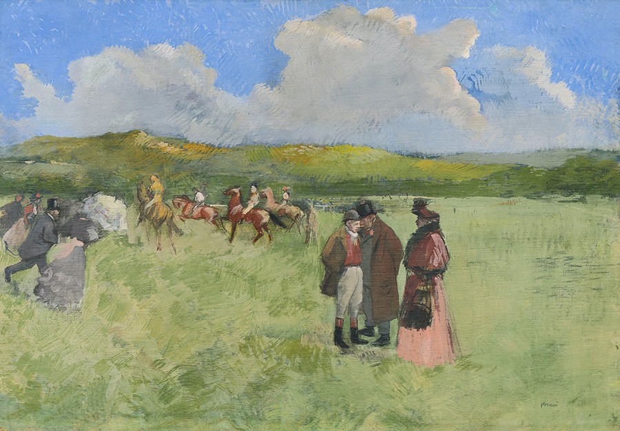 Foto 1 - Corrida de Cavalos no Campo 1891 Pintura de Jean-Louis Forain​ em TELA 