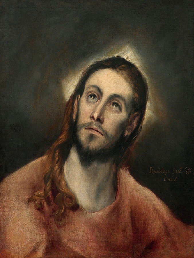 Foto 1 - Cristo em Oração Pintura de El Greco em TELA