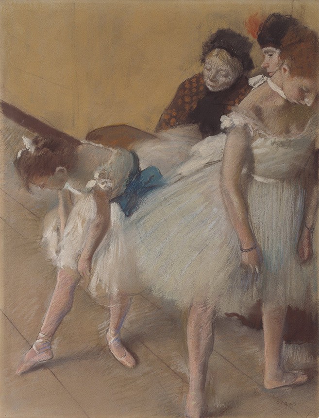 Foto 1 - Exame De Dança Duas Bailarinas Balé Dançarinas Ballet Pintura de Edgar Degas em TELA 