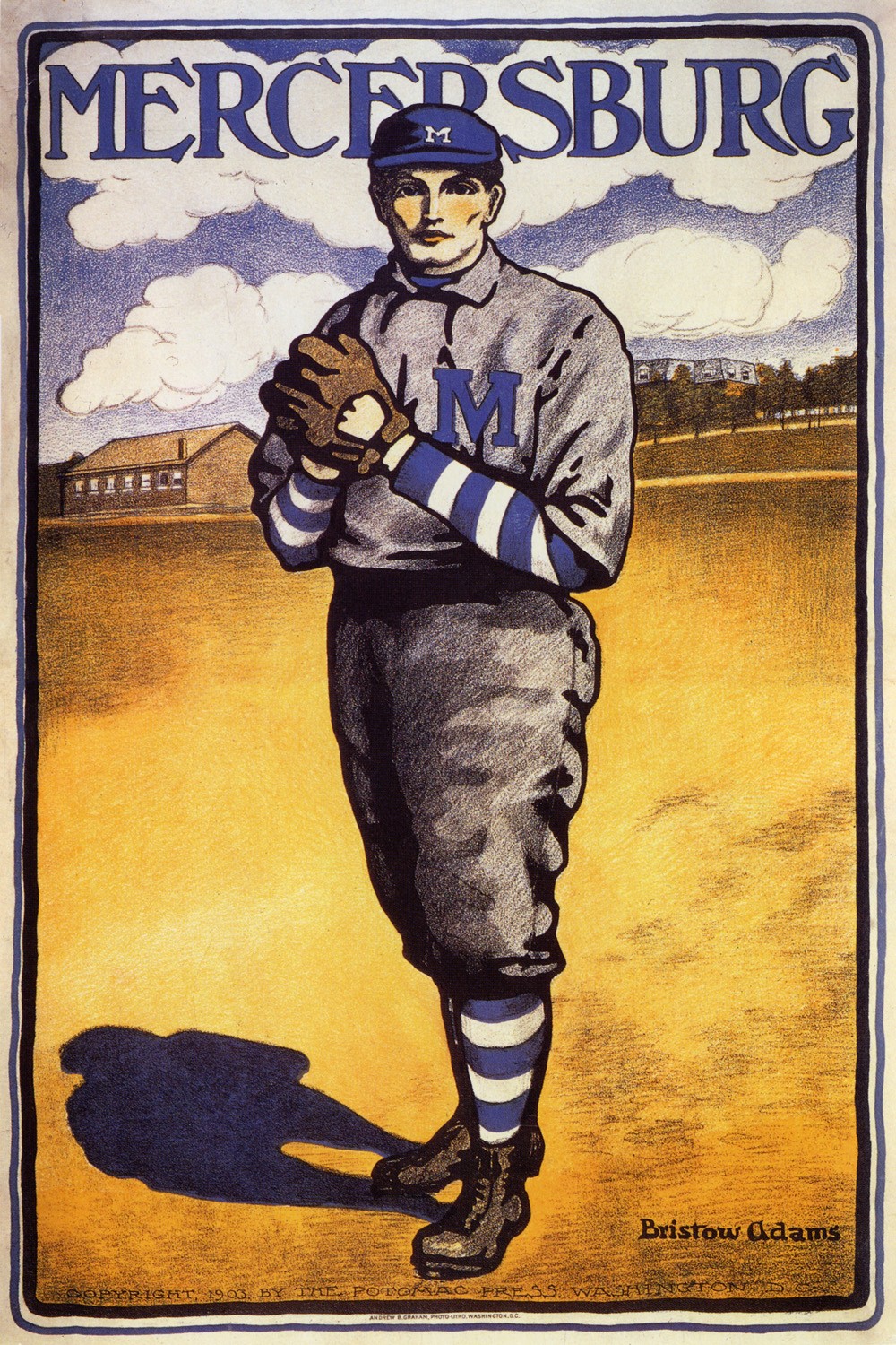 Foto 1 - Jogador Babeball Americano USA Vintage Cartaz Poster em Papel Matte 