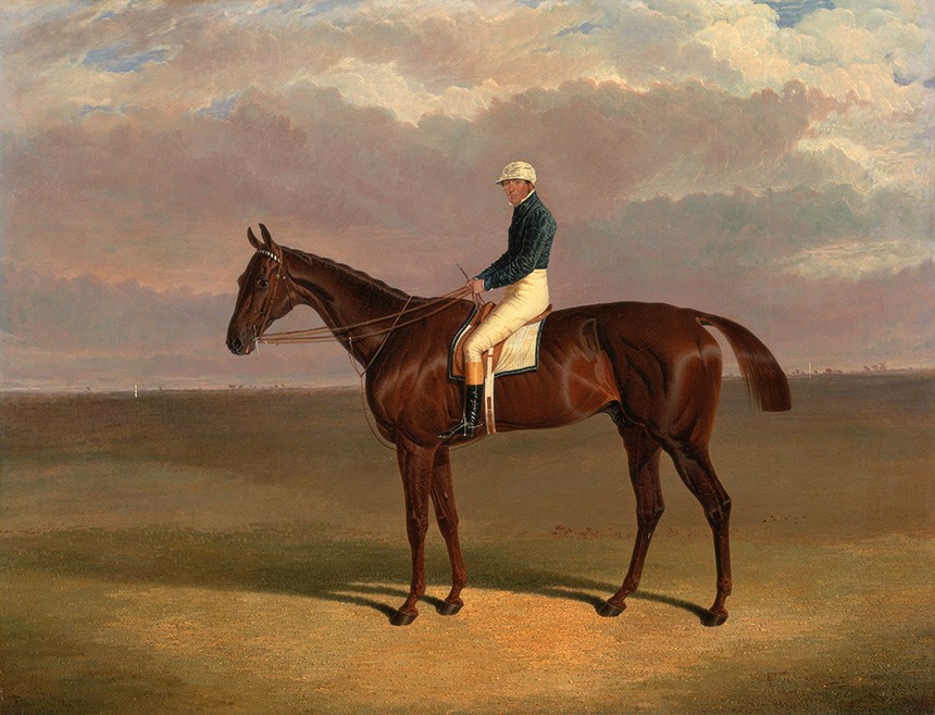 Foto 1 - Margrave com James Robison Up Cavalo de Corrida Jóquei Pintura de John Frederick Herring em TELA