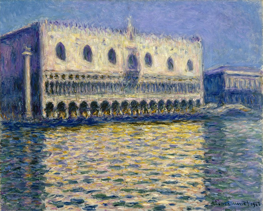 Foto 1 - Palácio Ducal de Veneza Itália​ Pintura de Claude Monet em TELA