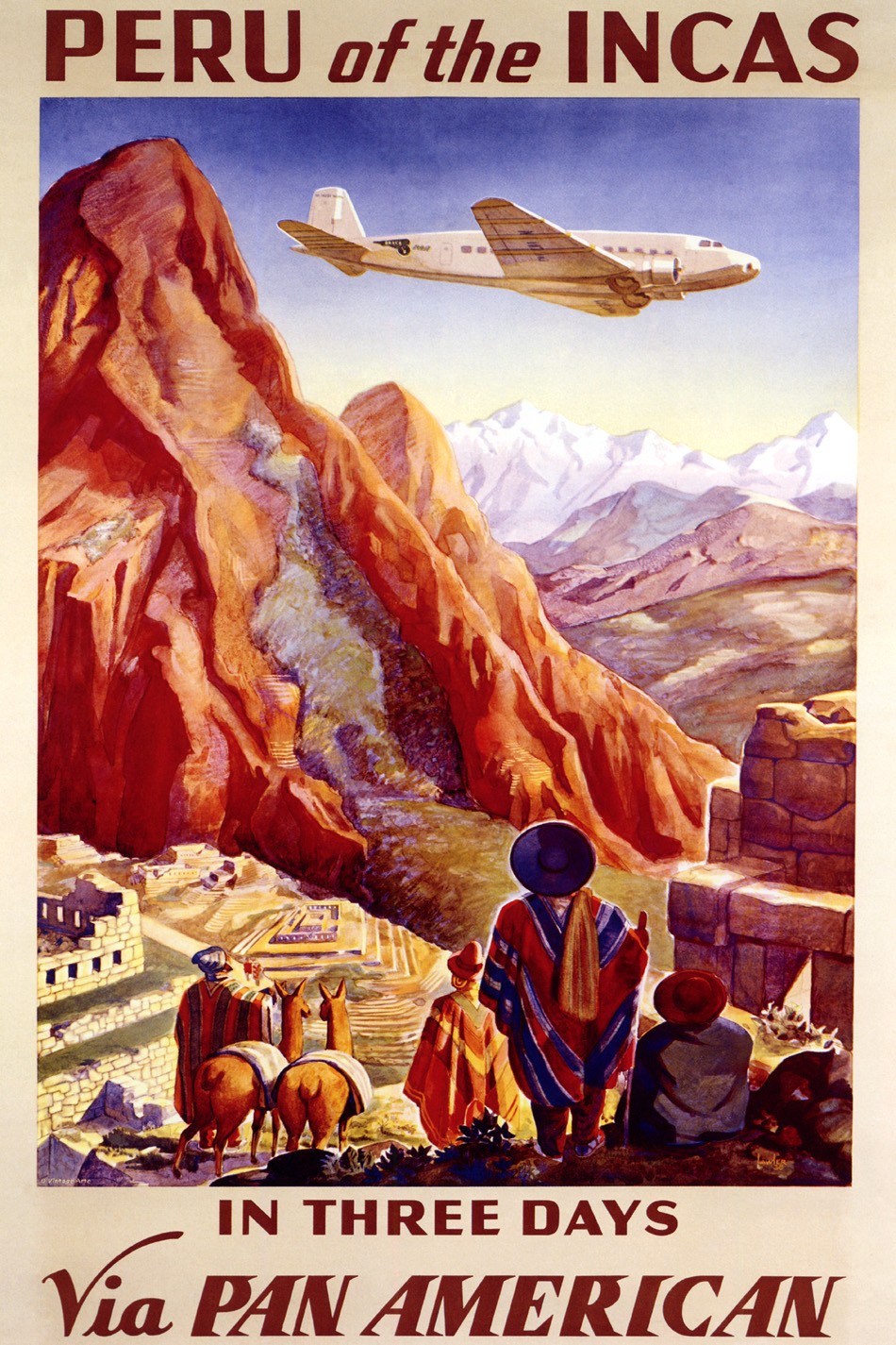 Foto 1 - Peru Incas Machu Picchu Turismo Ferias Viagem Praia Vintage Cartaz Poster em Papel Matte.
