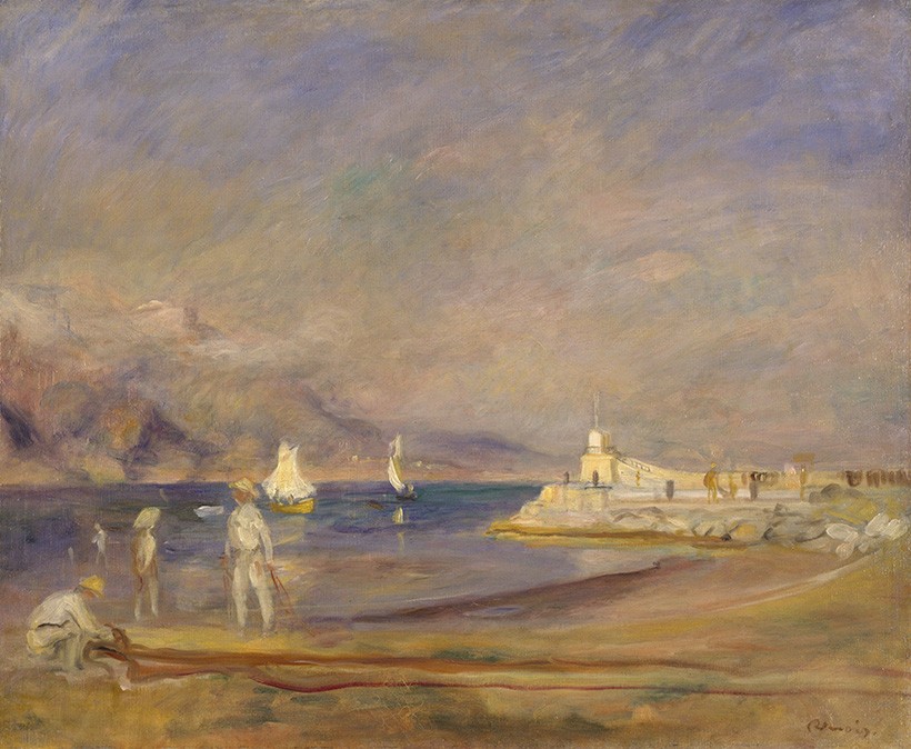 Foto 1 - Saint Tropez Praia Verão Riviera Francesa França Pintura de Pierre Auguste Renoir em TELA