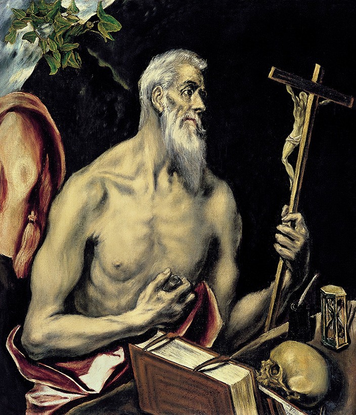 Foto 1 - São Jerônimo Penitente Pintura de El Greco em TELA
