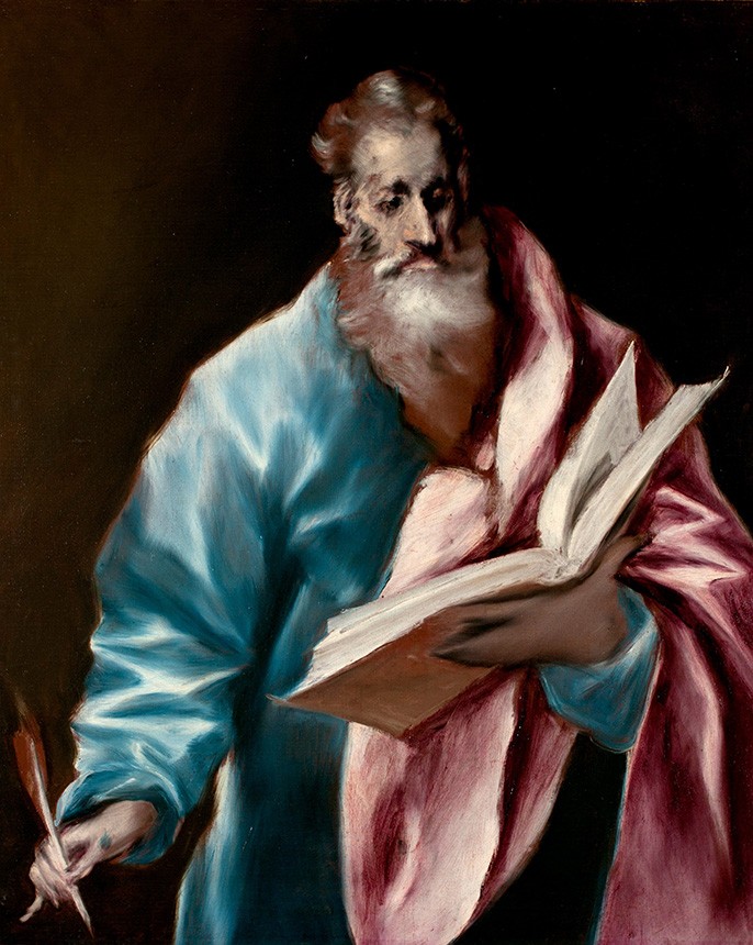 Foto 1 - São Mateus Apóstolo  de Jesus Pintura de El Greco em TELA