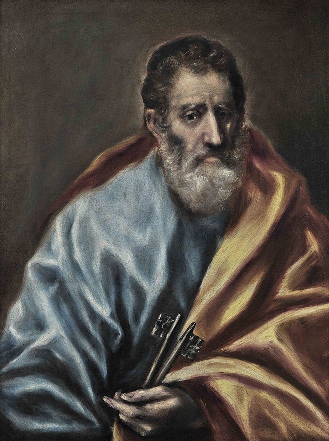 Foto 1 - São Pedro com as Chaves do Reino dos Céus Pintura de El Greco em TELA
