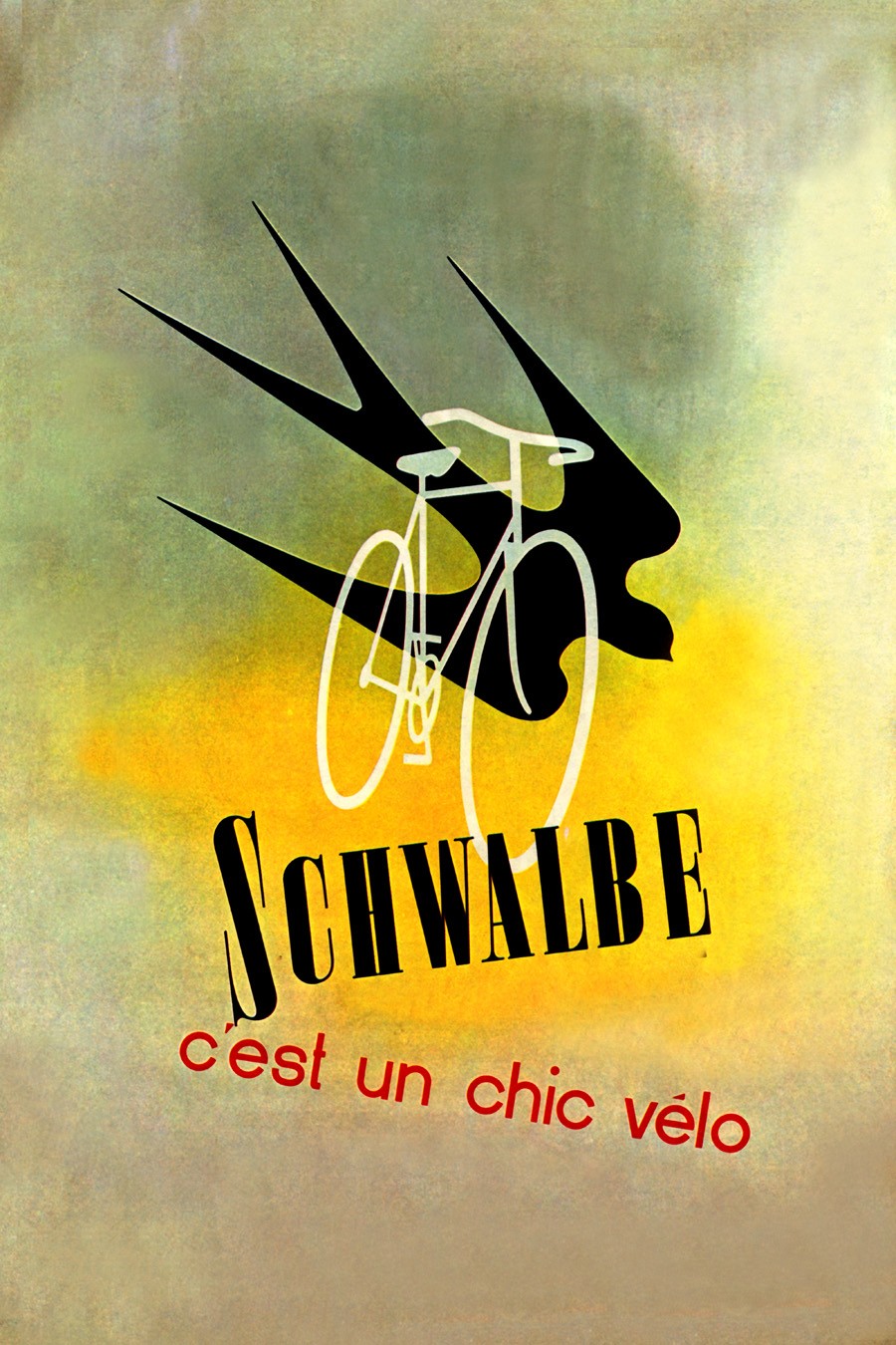 Foto 1 - Schwalbe Bicicleta Vintage Cartaz Poster em Papel Matte 