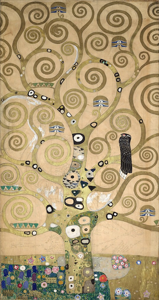 Foto 1 - The Tree of Life A Arvore da Vida Pintura de Gustav Klimt em TELA