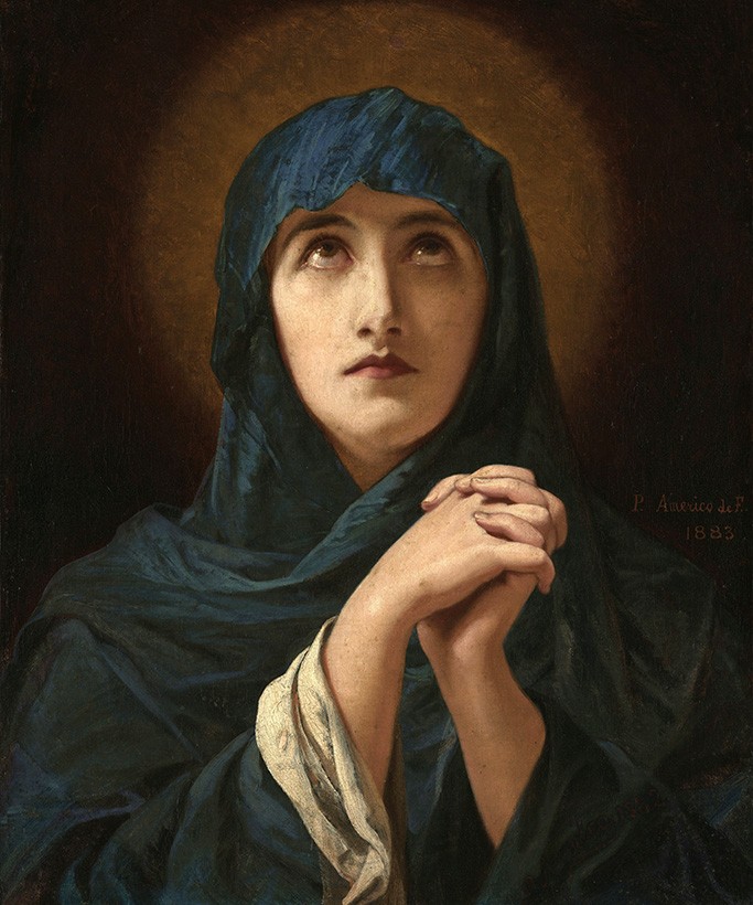 Foto 1 - Virgem Dolorosa Nossa Senhora das Dores Pintura de Pedro Américo em TELA