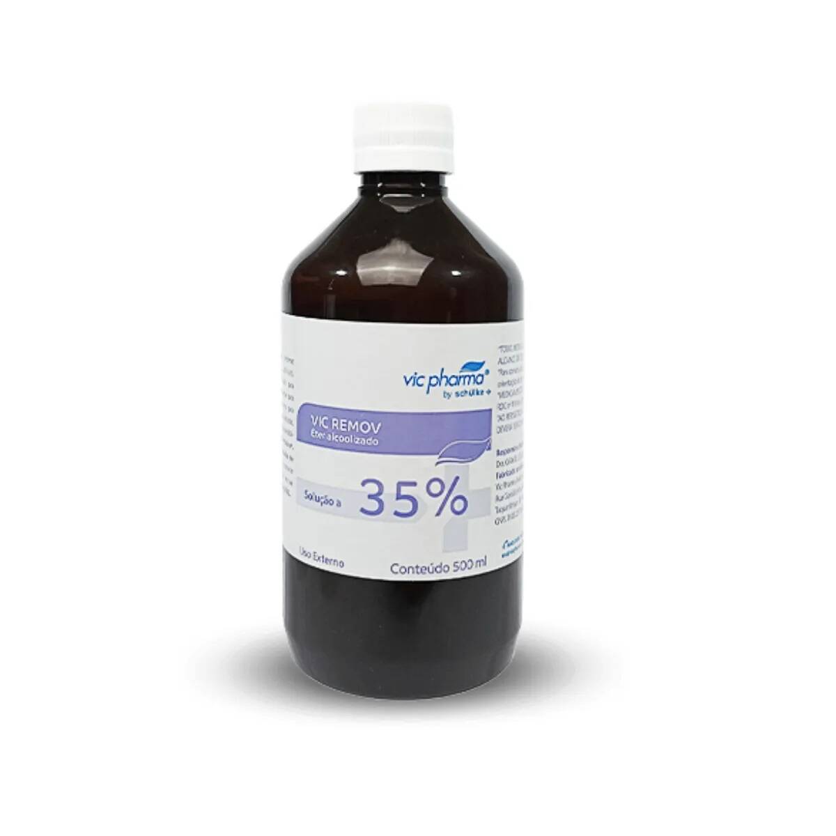 Foto 1 - Éter Alcoolizado 35% Vic Remov 500ml Vic Pharma